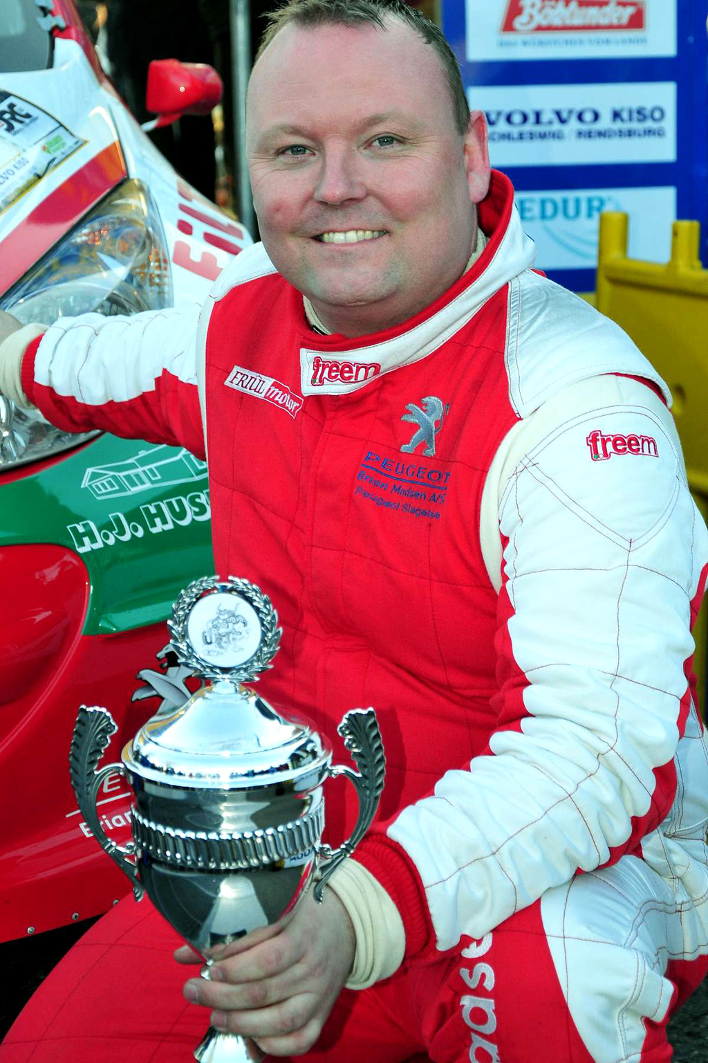 Brian Madsen havde som mål at blive Danmarks hurtigste rallykører i 2012. Det blev han og fik som ekstra belønning også titlen som årets rallykører.
(Foto: Intercom)